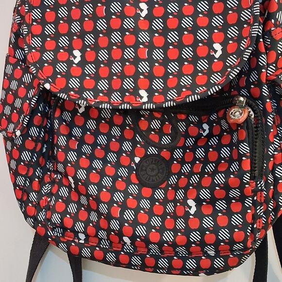 Kipling Disney Snow White Red / Black Apple Design Backpack Limited Edition Mint main image 10